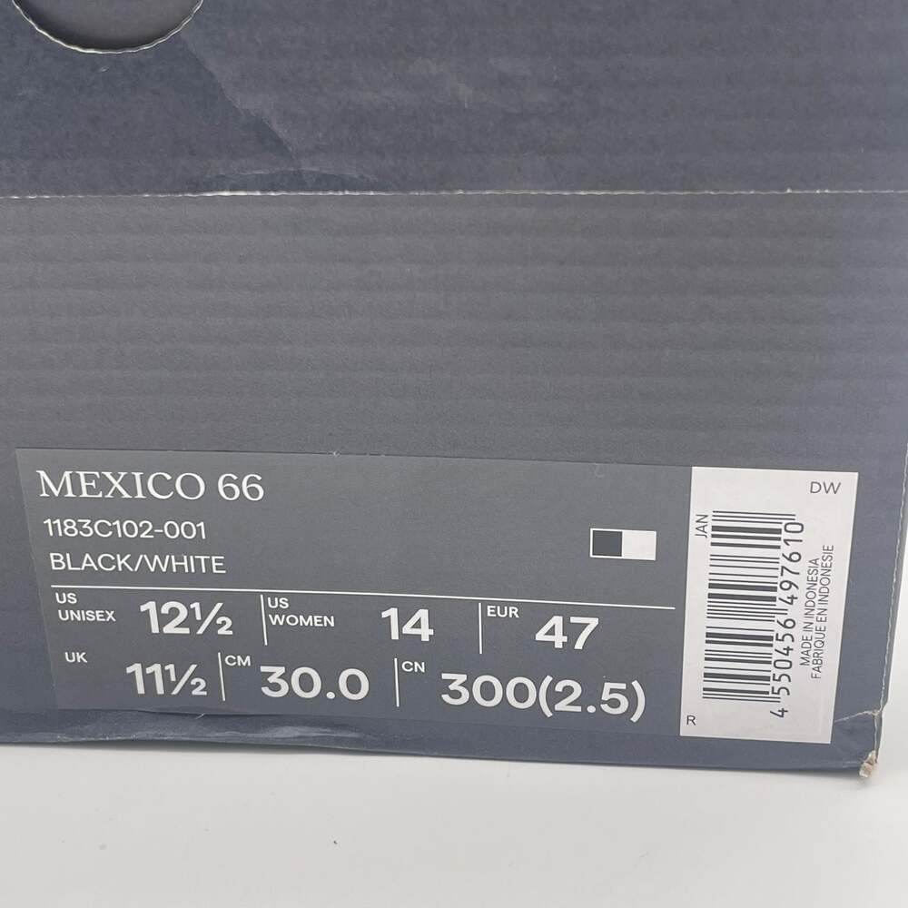 Onitsuka Tiger Mexico 66 Black White Sneakers 1183C102-001 Size 12.5 New Box - Picture 2 of 16